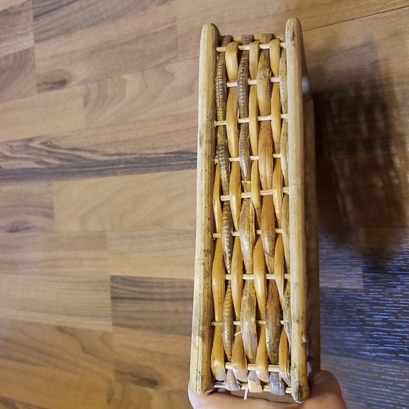 Bamboo Rattan Tissue Box Cover - Picture 8 of 12